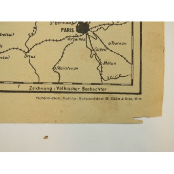 Mappa della Gran Bretagna ha pubblicato da Die Zeitschrift SA. Espenlaub militaria